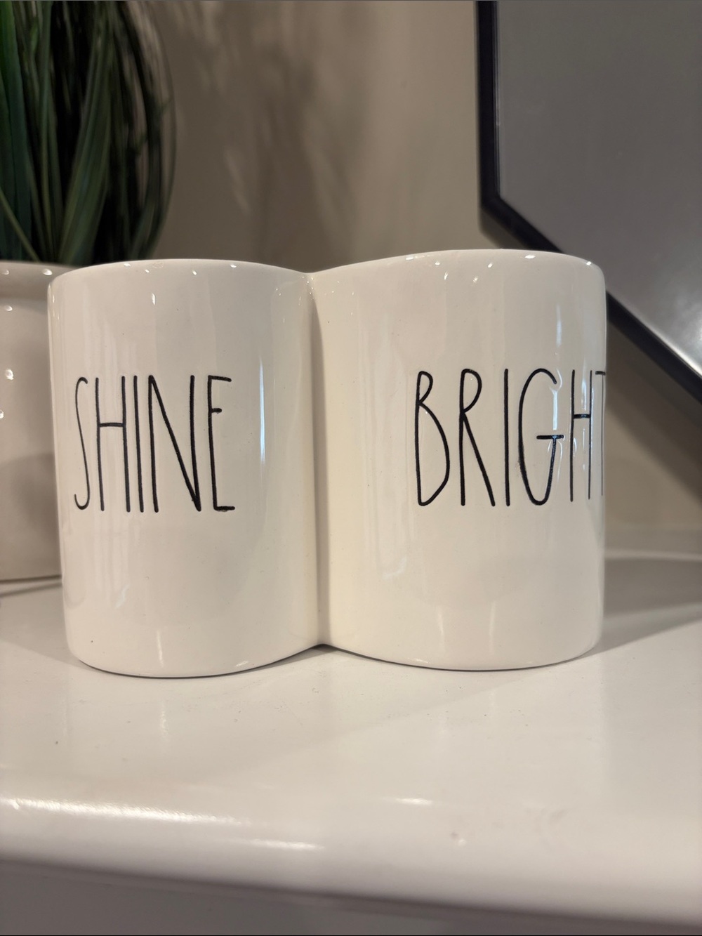 Rae Dunn SHINE BRIGHT Holder - NWOT!!   home decor storage